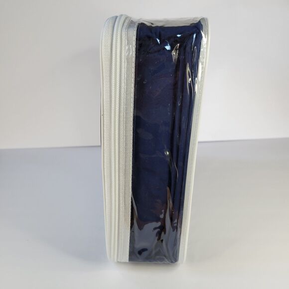 Lacoste Navy Blue 4pc CALIFORNIA KING Sheets Set 100% Cotton Crocodile Logo CAL - Picture 13 of 14